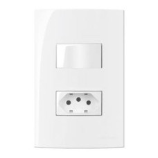 CONJUNTO 1 INTERRUPTOR SIMPLES 10A + 1 TOMADA 2P+T 10A 15997
