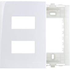 PLACA  4X2 2 POSTOS HORIZ SEP COM SUPORTE 16024