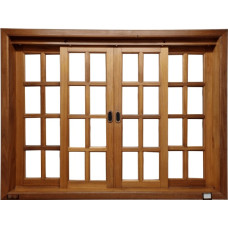 Janela Caixilho de Vidro Correr 4 Bandeiras – Sob Medida