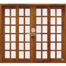 PORTA CAIXILHO DE VIDRO 4 FOLHAS COD PV 401