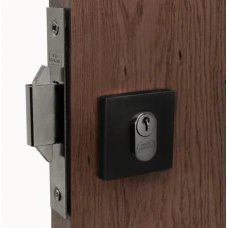 Fechadura Trava Expansiva 45mm Externa Preto Fosco UNIÃO MUNDIAL