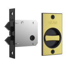 Fechadura Porta de Correr Banho Concha Ret - Oxidada - 1006S - Stam