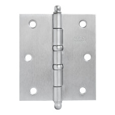 Dobradiça de Aço 3 ½ x 3 c/ Anel Escovada Kit c/ 3 MERKEL