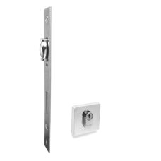 Fechadura Pivotante - Roseta 524 - Externa - Cil. 122 - Cromado - HAGA