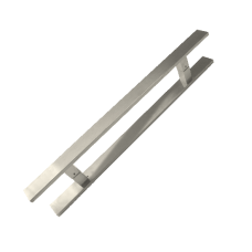Puxador Duplo DF 926/400 Escovado Inox 202 ITALY LINE